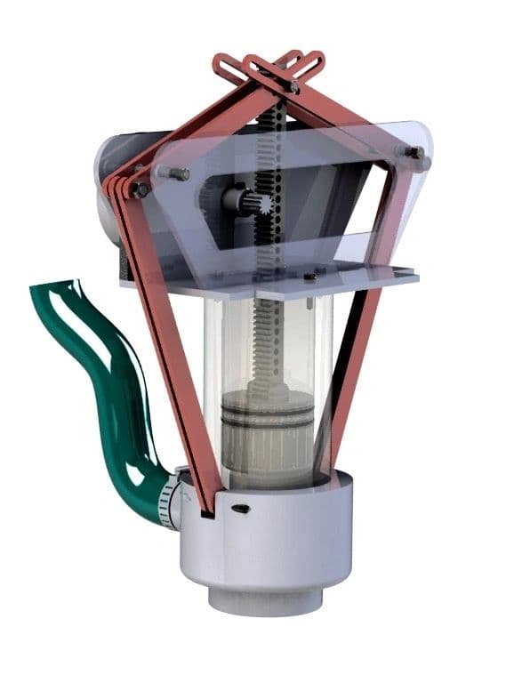 Lid capper mechanism render