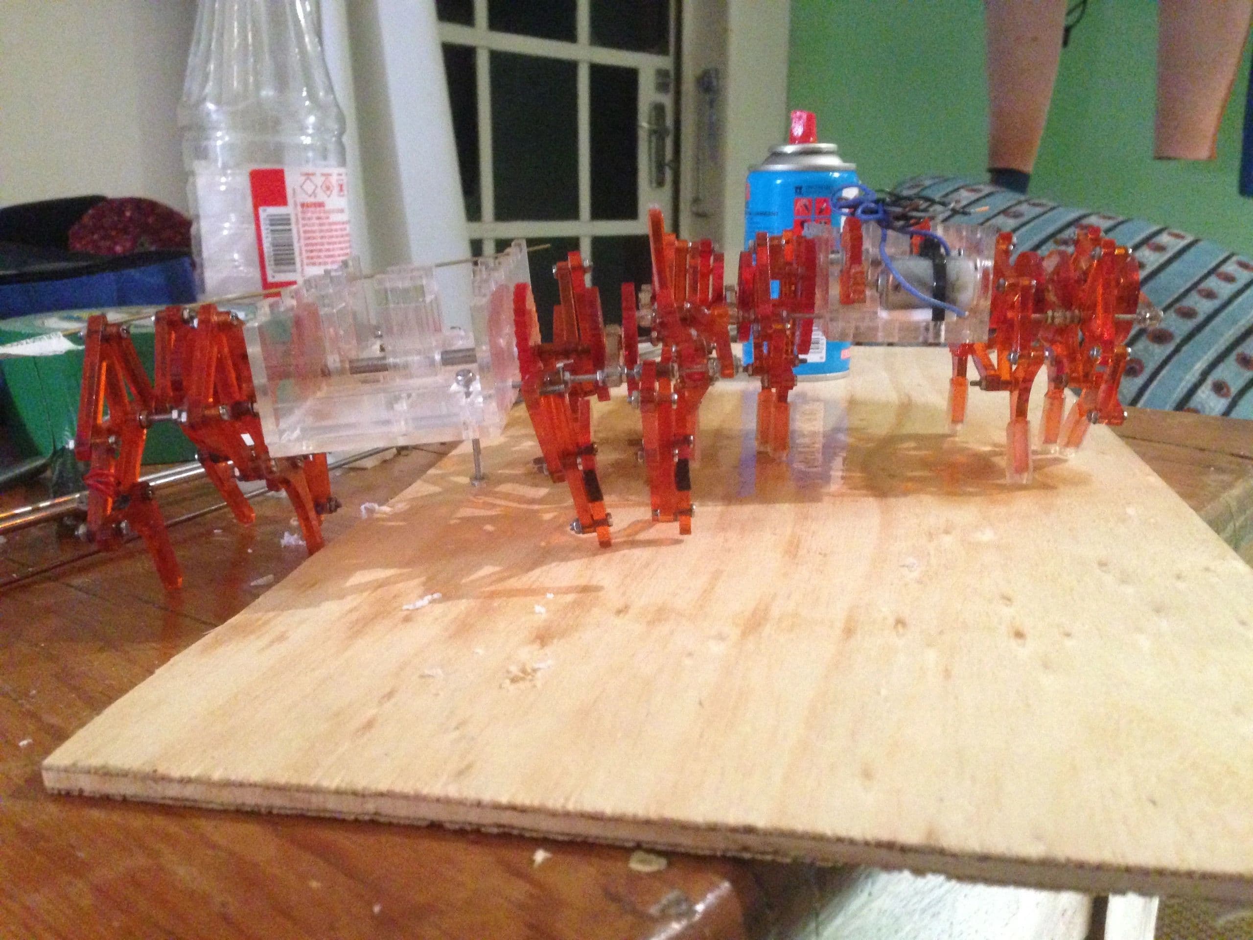 Robot assembly in progress